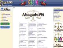 Tablet Screenshot of profesionales.lexjuris.net