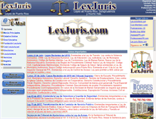 Tablet Screenshot of lexjuris.com